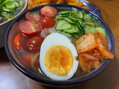 野菜たっぷり冷麺♡